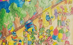 科技龙绘画，科技龙绘画作品图片